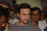 Saif Ali Khan at Colaba Police Station